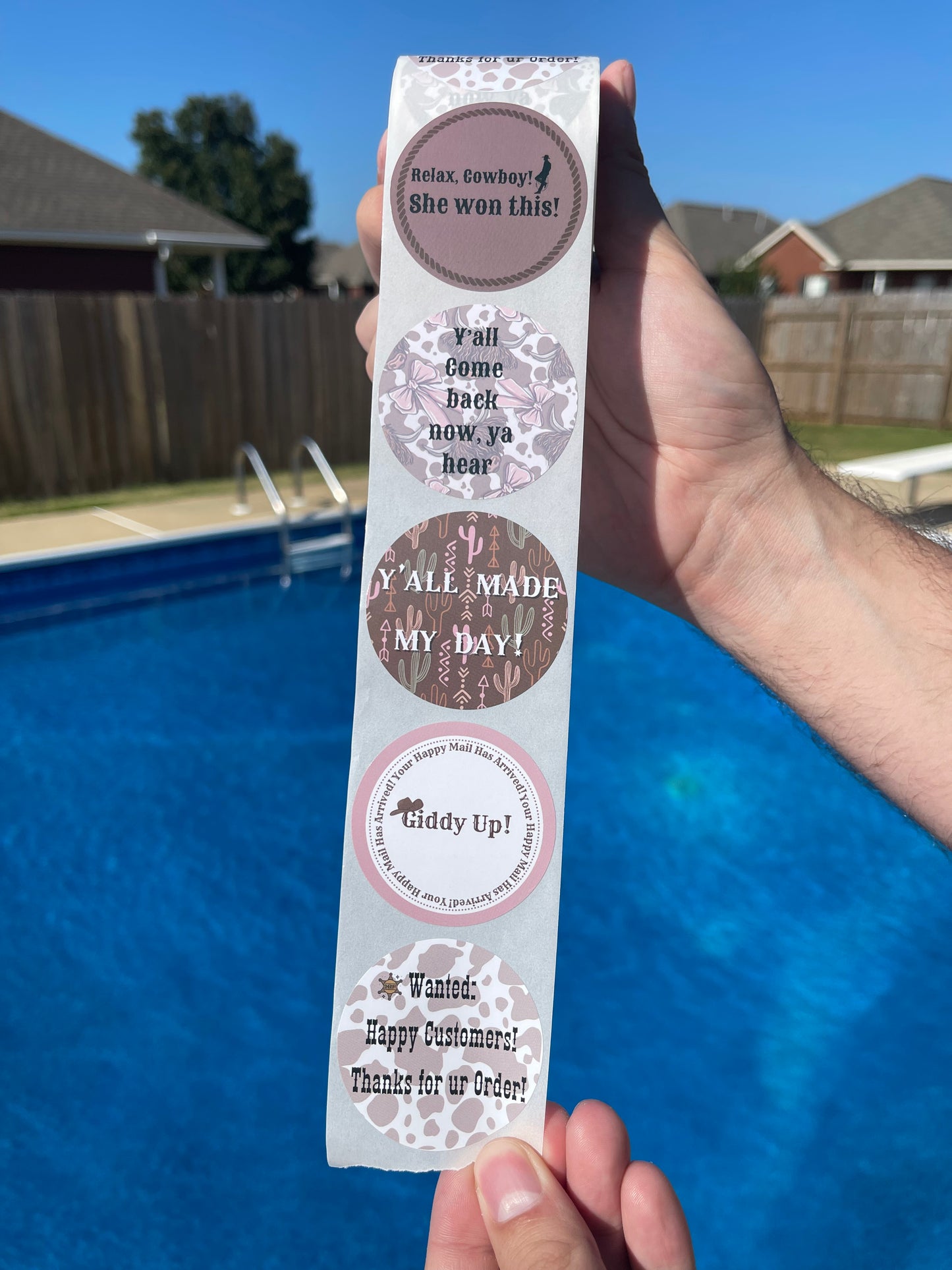 Saddle Up Sticker Roll