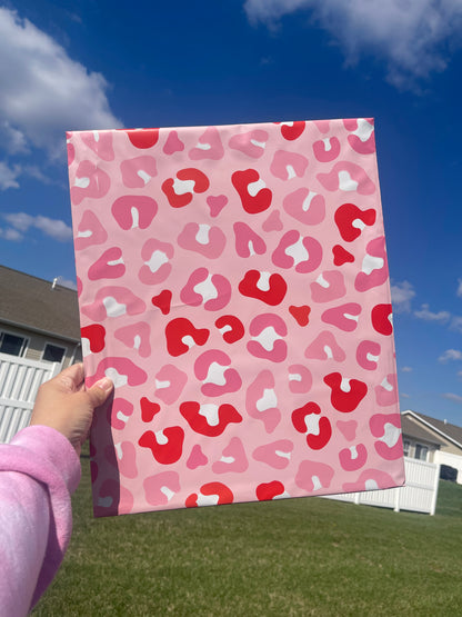 14x17 Pink Cheetah Poly Mailer