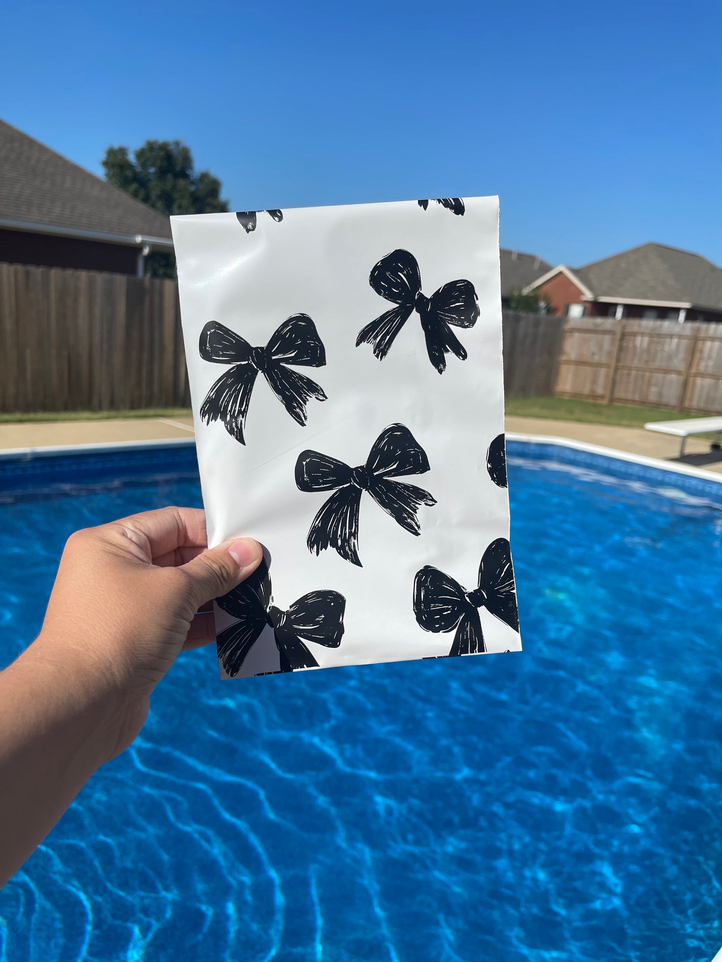 6x9 Midnight Bows Poly Mailer