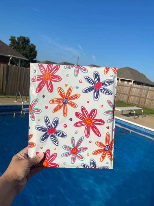 10x13 Flower Power Poly Mailer