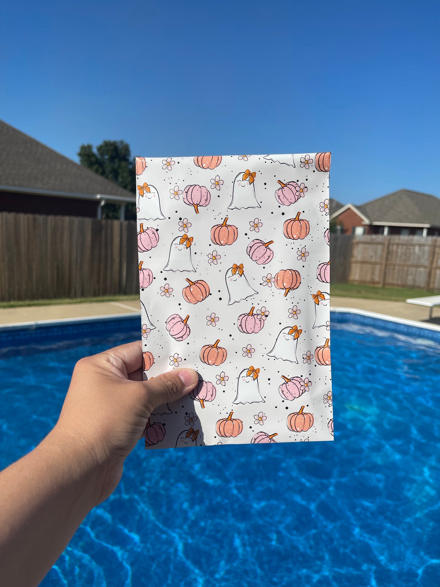 6x9 Pretty Girl Pumpkins Poly Mailer