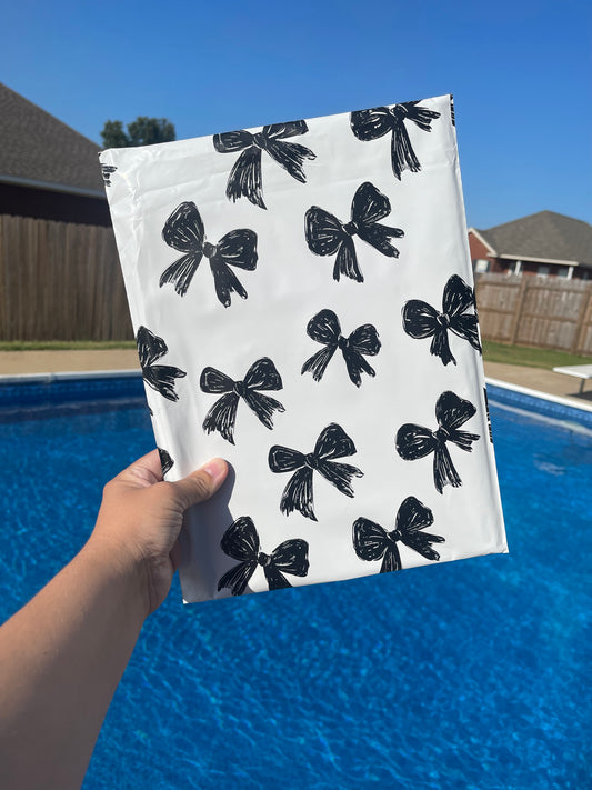 10x13 Midnight Bows Poly Mailer