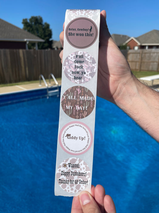 Saddle Up Sticker Roll