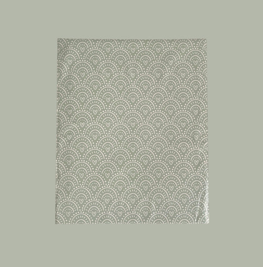 14x17 Green Hearts Poly Mailer